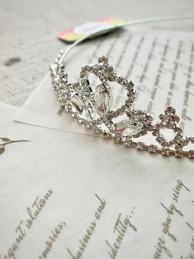 銀色鑽石皇冠髮箍3