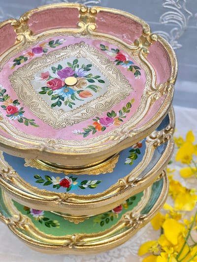 義大利佛羅倫斯手工高腳盤2