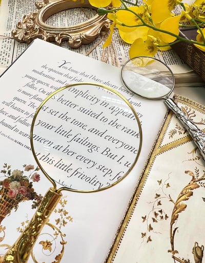 復古小花柄放大鏡2