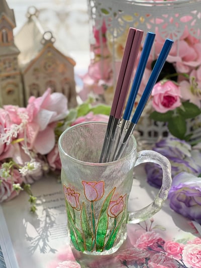 馬卡龍不銹鋼筷子(3雙一組)4