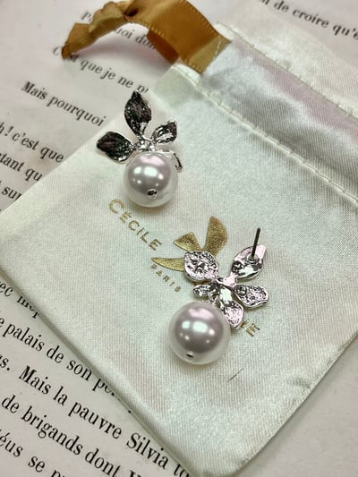 C&J 珍珠垂墜耳環6