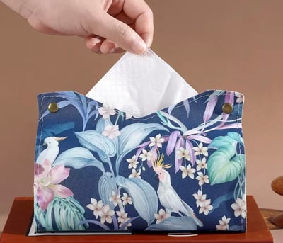 油畫皮革面紙盒9