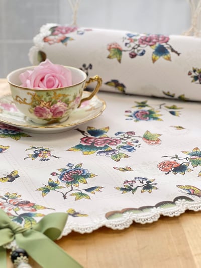 維多利亞蝶語花卉餐墊/桌旗6