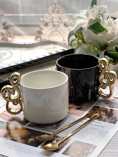 鋼琴旋律咖啡杯碟4