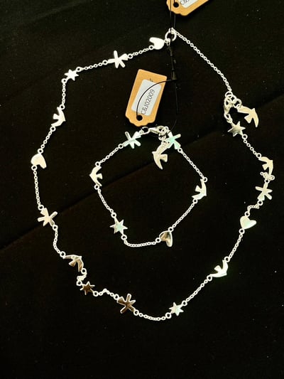 C&J 氣質銀項鍊/手鍊1