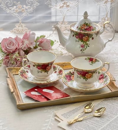 義大利佛羅倫斯手工花卉小茶盤2