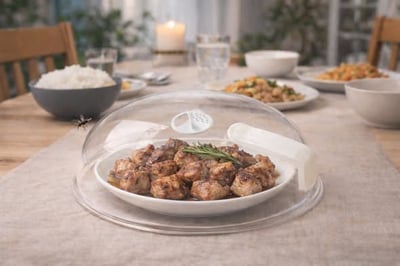 微波耐熱防噴濺/食物透明蓋罩4