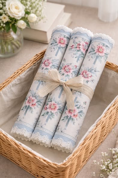 彩繪玫瑰蕾絲餐墊4