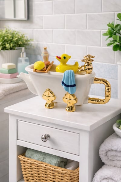 英國造型壺-小鴨泡泡浴(小)Bath1