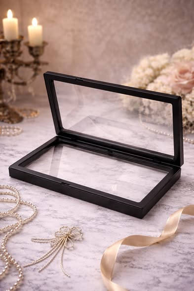 長形輕奢透明首飾收納盒2