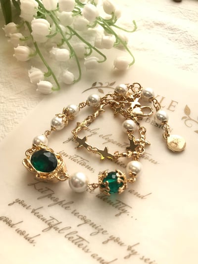 Hera女神系列首飾-復古綠4