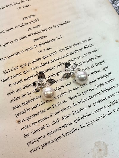 C&J 珍珠垂墜耳環4