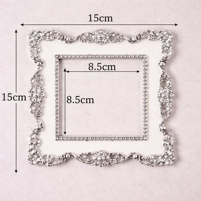 歐式輕奢銀邊玫瑰開關貼4