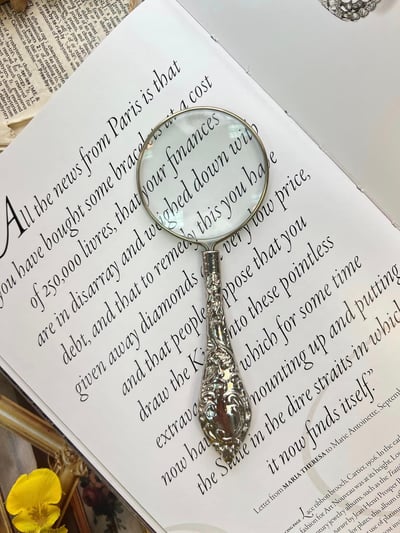 復古小花柄放大鏡5