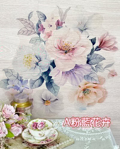 花開富貴立體壁貼2