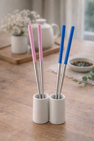 馬卡龍不銹鋼筷子(3雙一組)4