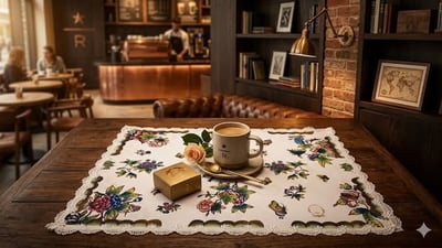 維多利亞蝶語花卉餐墊4