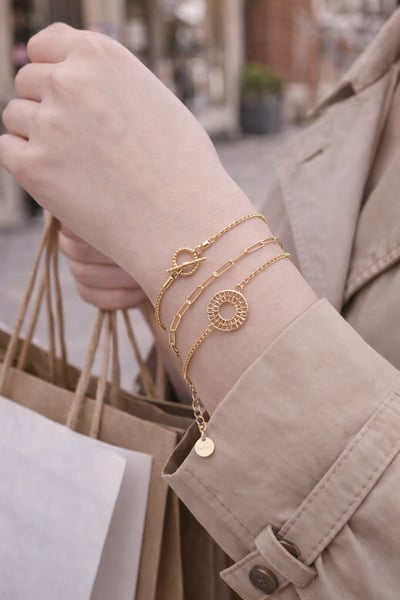 法式金色晨光手鍊4