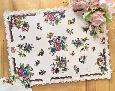 維多利亞蝶語花卉餐墊/桌旗3