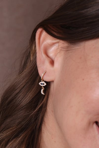 法式藍眸守護月亮可變式吊墜5