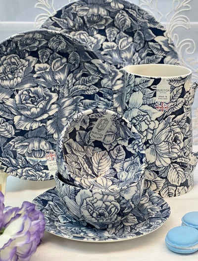 英國伯利墨藍芙蓉餐具系列6