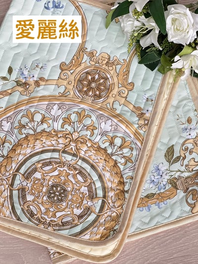 涼感冰絲乳膠涼席三件套2