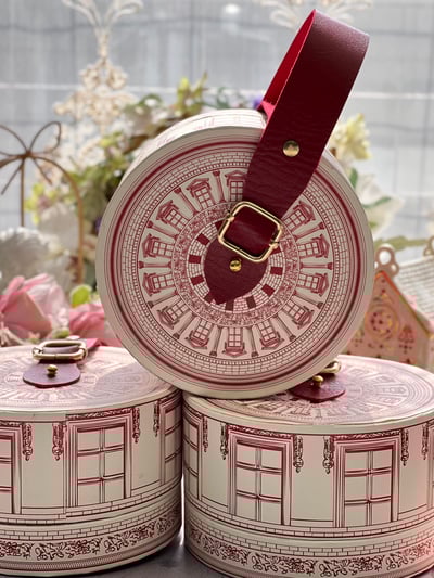 法式巴洛克建築圓型手提禮盒4