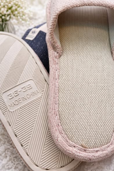 法式亞麻感輕柔居家拖鞋4