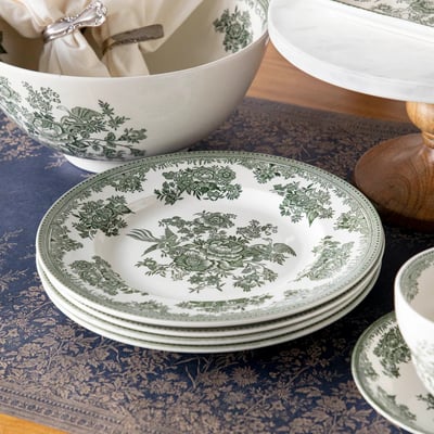 英國伯利亞洲綠玫瑰晚餐盤2