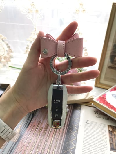 蝴蝶結水晶鑰匙圈3