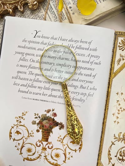 復古小花柄放大鏡4