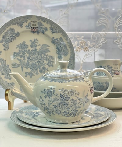 英國伯利亞洲藍玫瑰餐具系列3