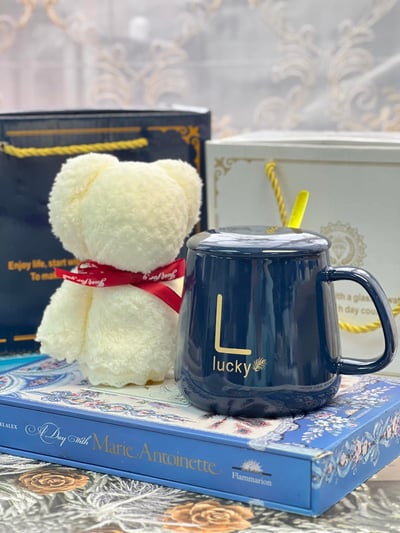 陶瓷杯毛巾熊禮盒5