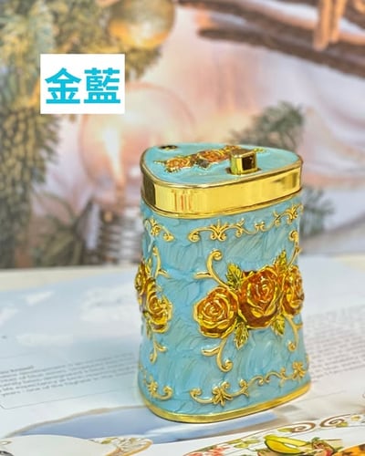 法式立體玫瑰按壓牙籤盒5