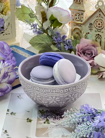 法式蕾絲鑲邊瓷碗4