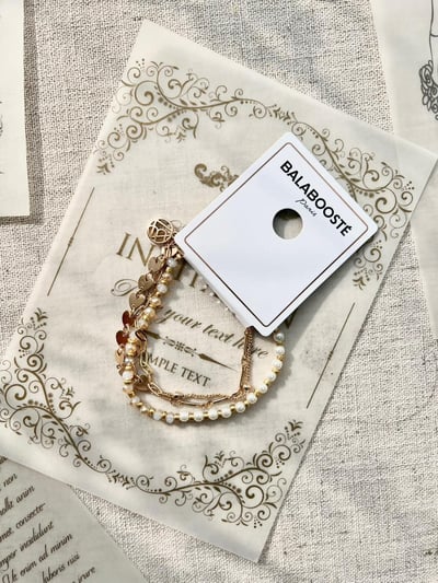 老佛爺珍珠心型手鍊3