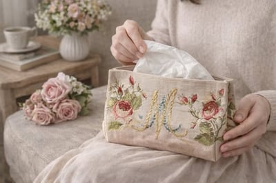 歐洲ADL家飾家居-刺繡面紙套1