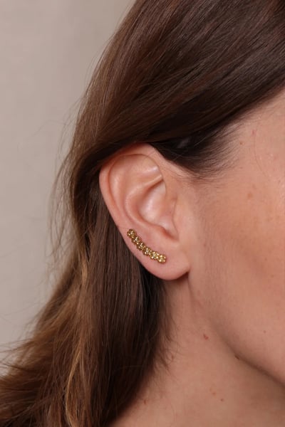 法式流光曲線耳環3