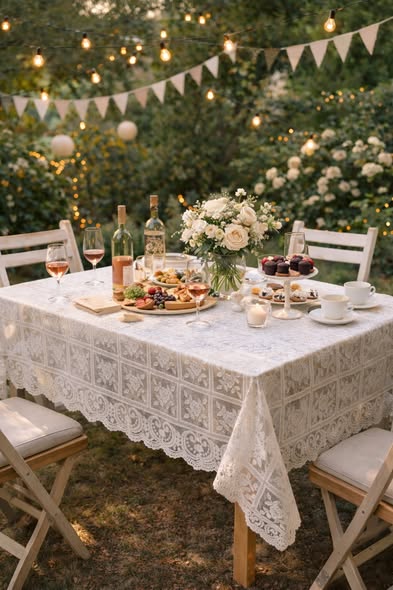 法式復古蕾絲桌布/桌巾2