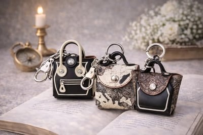 歐風微奢迷你包鑰匙圈/掛飾1