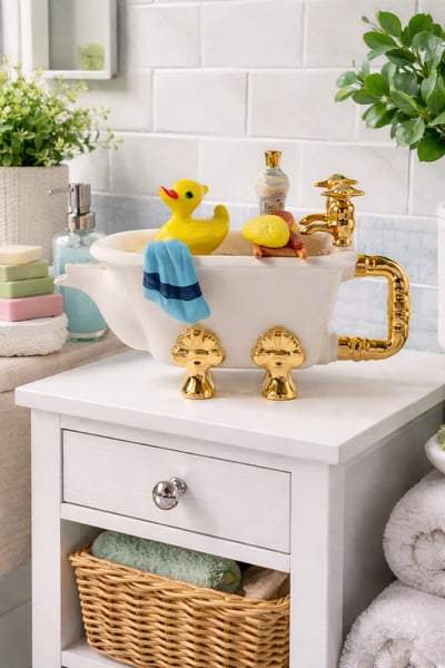 英國造型壺-小鴨泡泡浴(大)Bath1