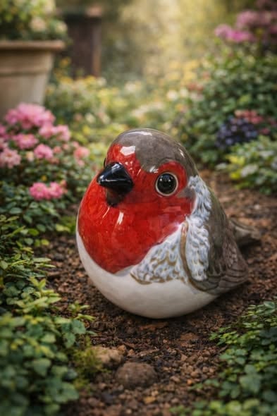 住在花園裡的小角色｜陶瓷庭園鳥飾1