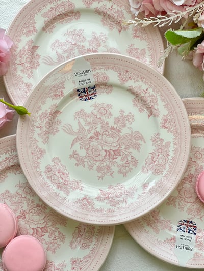 英國伯利亞洲粉玫瑰餐具系列9