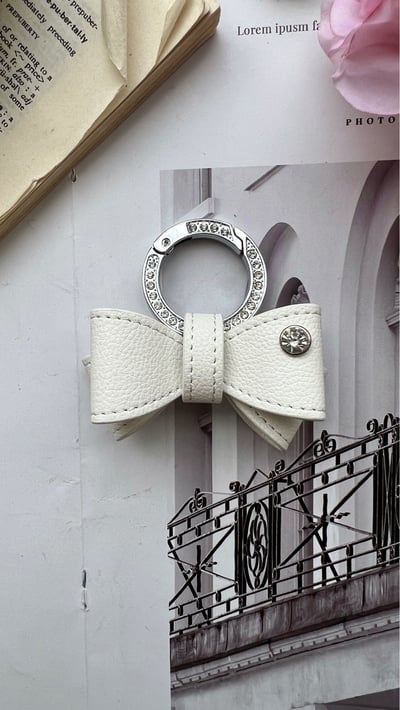 蝴蝶結水晶鑰匙圈5