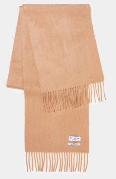 Kiltan喀什米爾純色寬版圍巾4