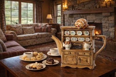 英國造型壺-愛麗絲威爾斯餐櫃(大)Alice Welsh Dresser1