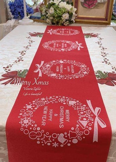 聖誕新年快樂桌旗3