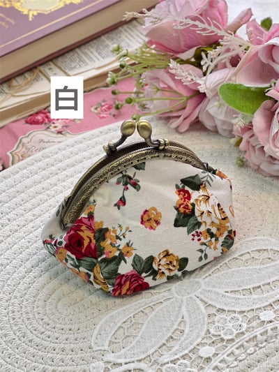 玫瑰花卉開運口金包4