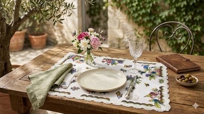 維多利亞蝶語花卉餐墊2