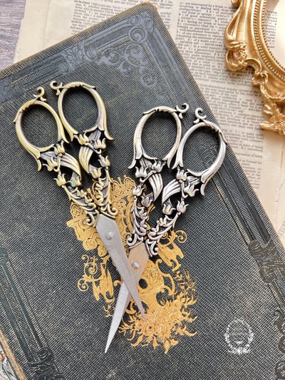 歐式復古雕刻精緻剪刀1